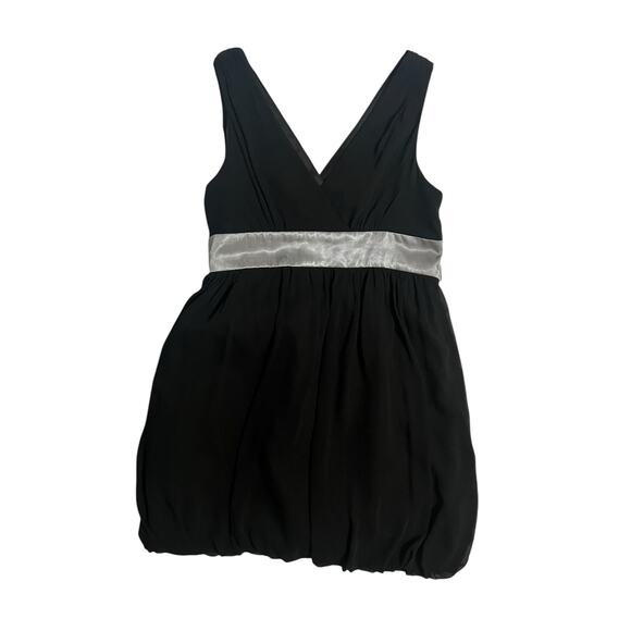 London Times Petites Black Bubble Hem Sleeveless Semi Formal Cocktail Dress 14P - Picture 1 of 13